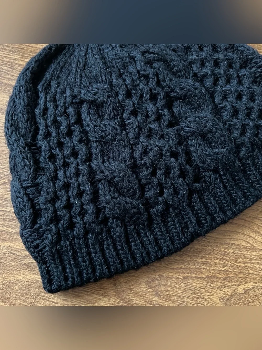 THE NORTH FACE BLACK CABLE MINNA BEANIE KNIT HAT UNISEX